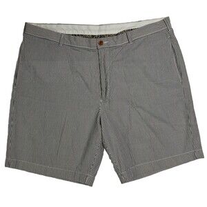 VINTAGE J. Crew Seersucker Shorts Mens 41 TAG 40 Chino Multi Flat Front Preppy